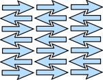 CRNA-PL1 Blauwe Corona vloer pijl stickers